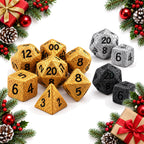 giant squishy foam dice set 7 polyhedral rpg dice asteroid texture — Christmas stocking filler gift