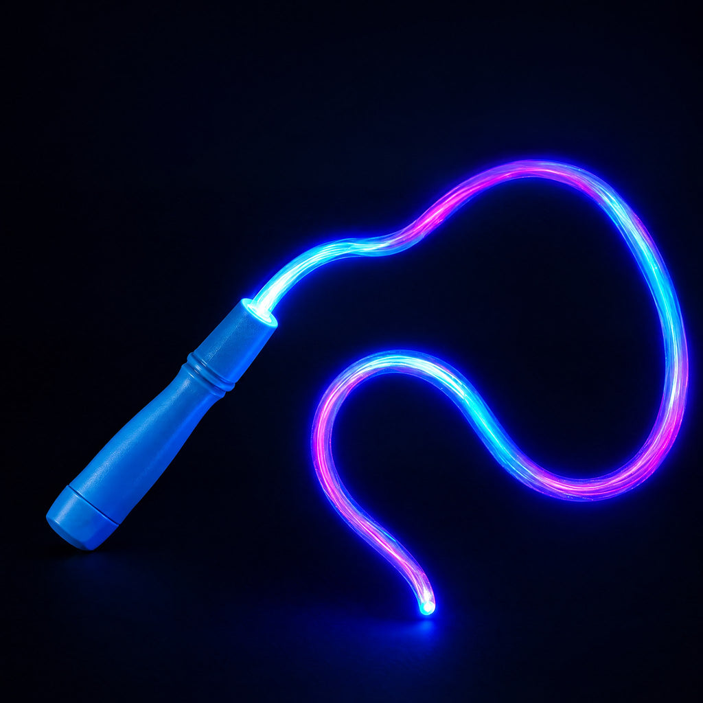 Glow-in-the-Dark String Launcher Toy with Floating Light Loop