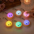 Glowing Dumpling Fidget Keychain – Press It and It Lights Up
