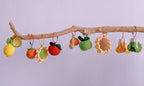 Handmade Crochet Fruit and Flower Hanging Ornament for the Tree