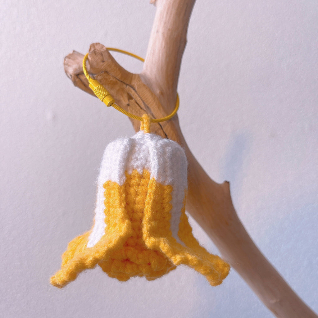Handmade Crochet Fruit and Flower Hanging Ornament for the Tree