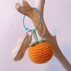 Handmade Crochet Fruit and Flower Hanging Ornament for the Tree