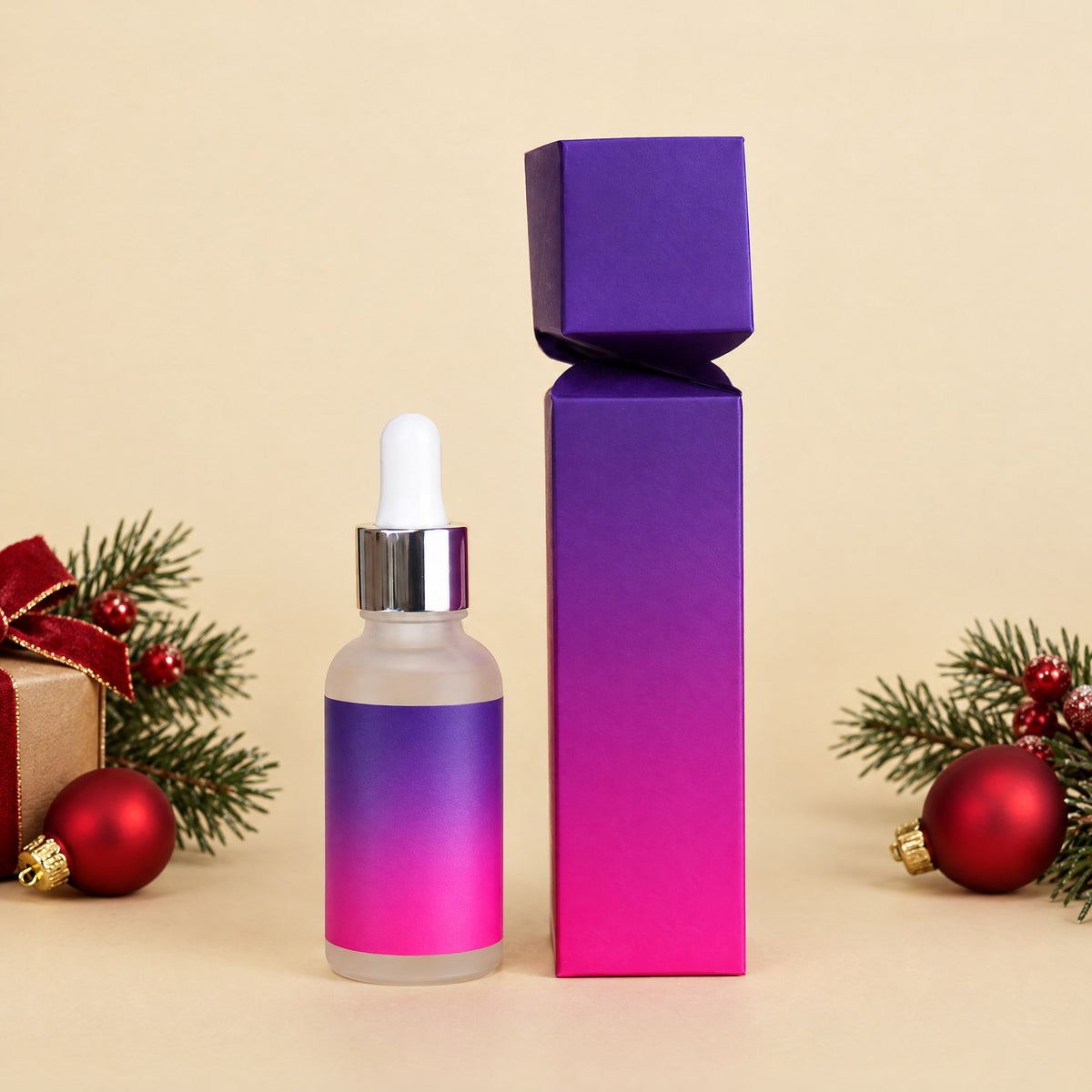 Hyaluronic Acid Serum 30 ml in a Christmas Cracker Gift Box