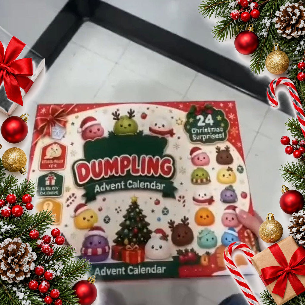kawaii dumpling squishy advent calendar 24 christmas surprises — Christmas stocking filler gift