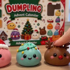 Kawaii Dumpling Squishy Advent Calendar, 24 Christmas Surprises