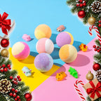 kids bath bombs with surprise squishy toy pack of 6 — Christmas stocking filler gift
