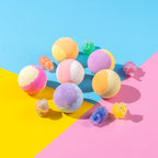 Kids Bath Bombs with a Surprise Squishy Toy Inside – Pack of 6