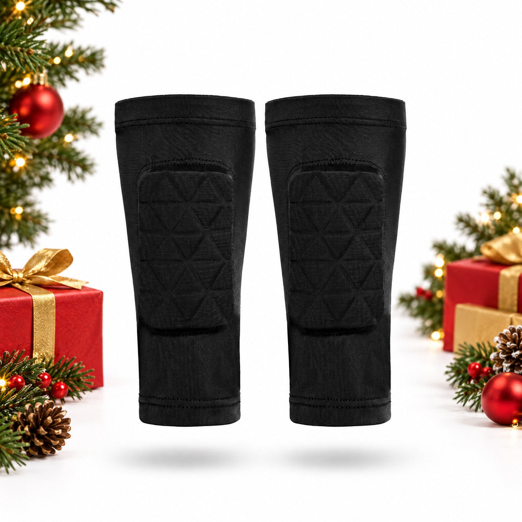 Kids' Football Shin Pad Sleeves with Built-In Padding