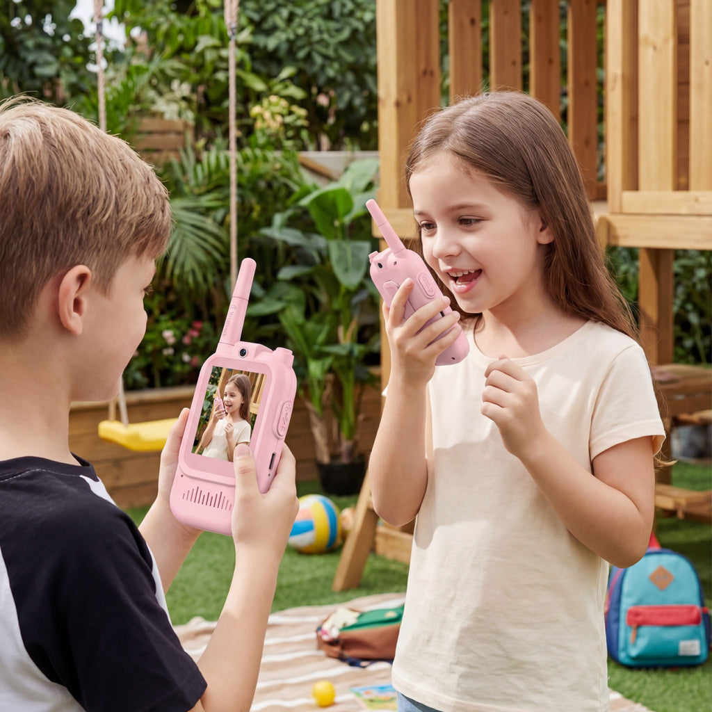 Kids Video Walkie-Talkies 2-Pack with Camera and Screen