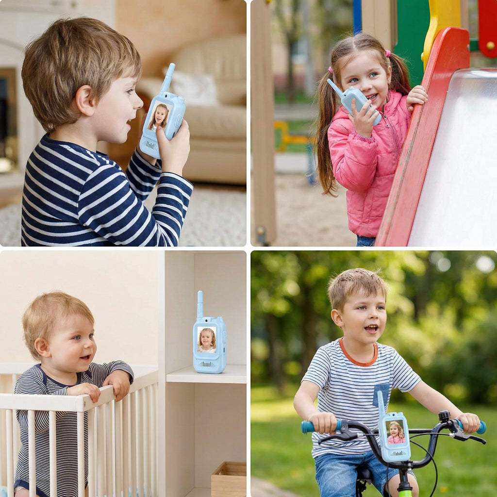 Kids Video Walkie-Talkies 2-Pack with Camera and Screen