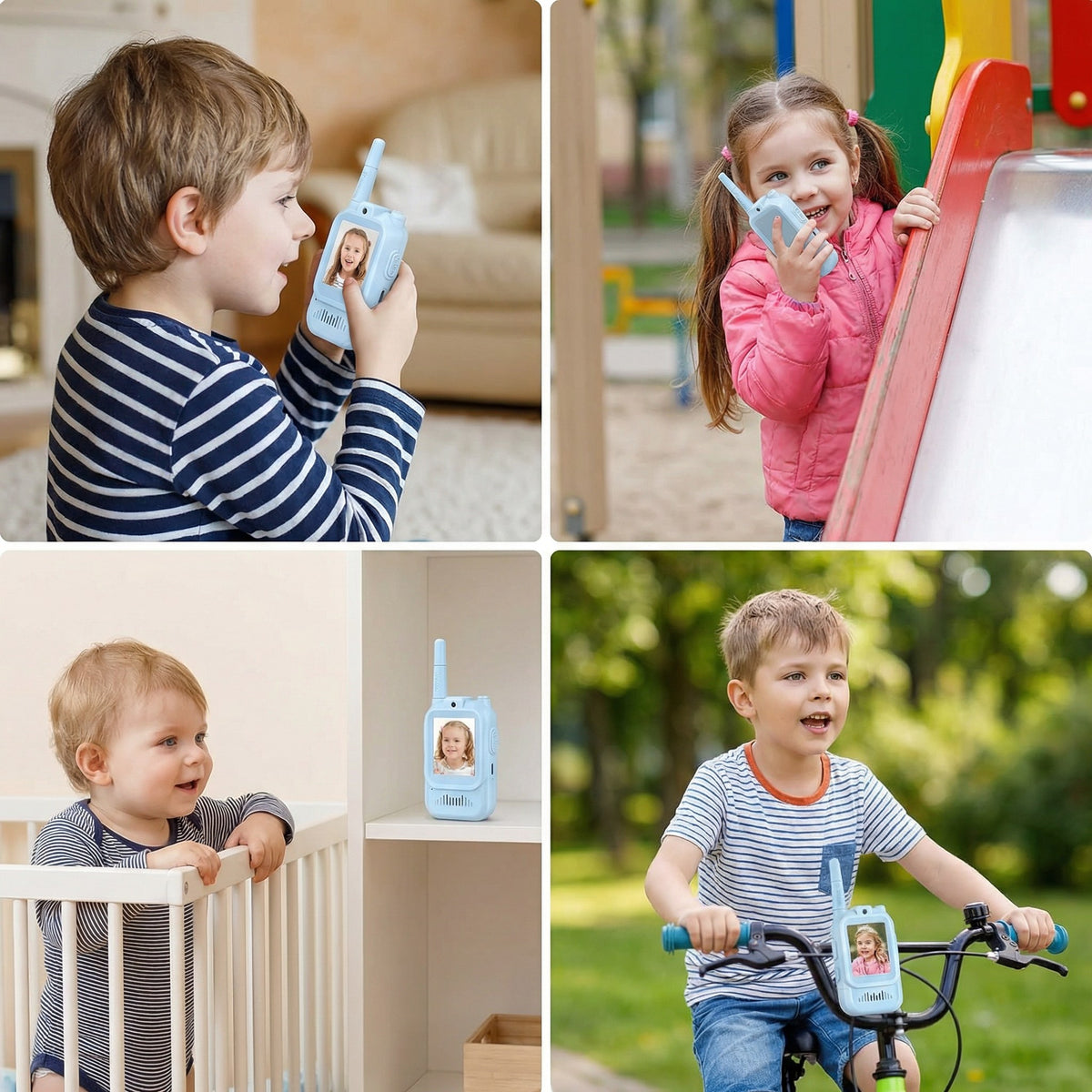 Kids Video Walkie-Talkies 2-Pack with Camera and Screen