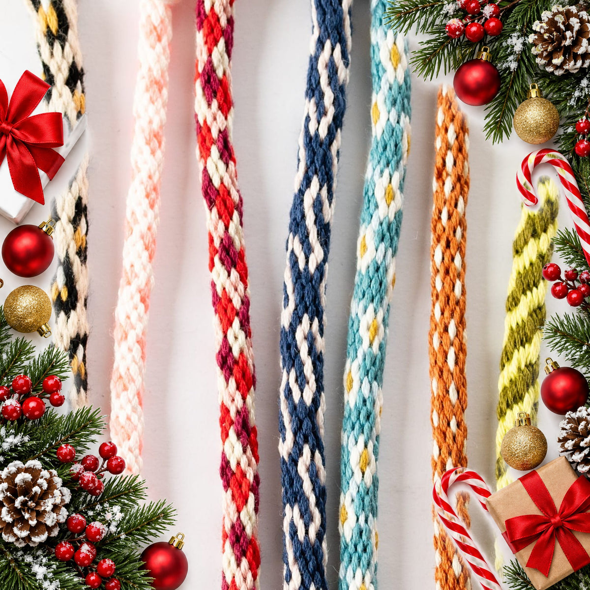 kumihimo friendship bracelet kit braid your own colourful bracelets — Christmas stocking filler gift