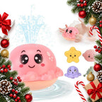 light up spraying octopus bath toy with colour changing lights — Christmas stocking filler gift
