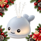 light up whale bath toy sprays water and glows in the bath — Christmas stocking filler gift