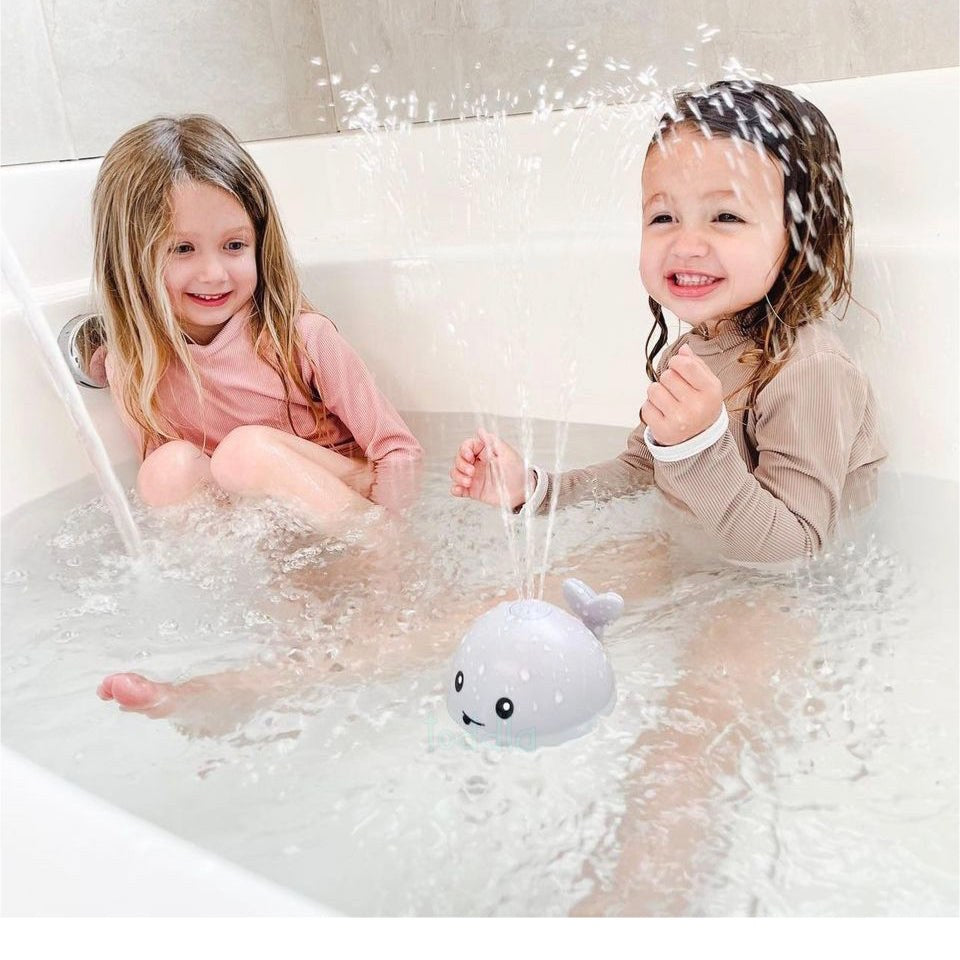 Light-Up Whale Bath Toy – Sprays Water and Glows in the Bath