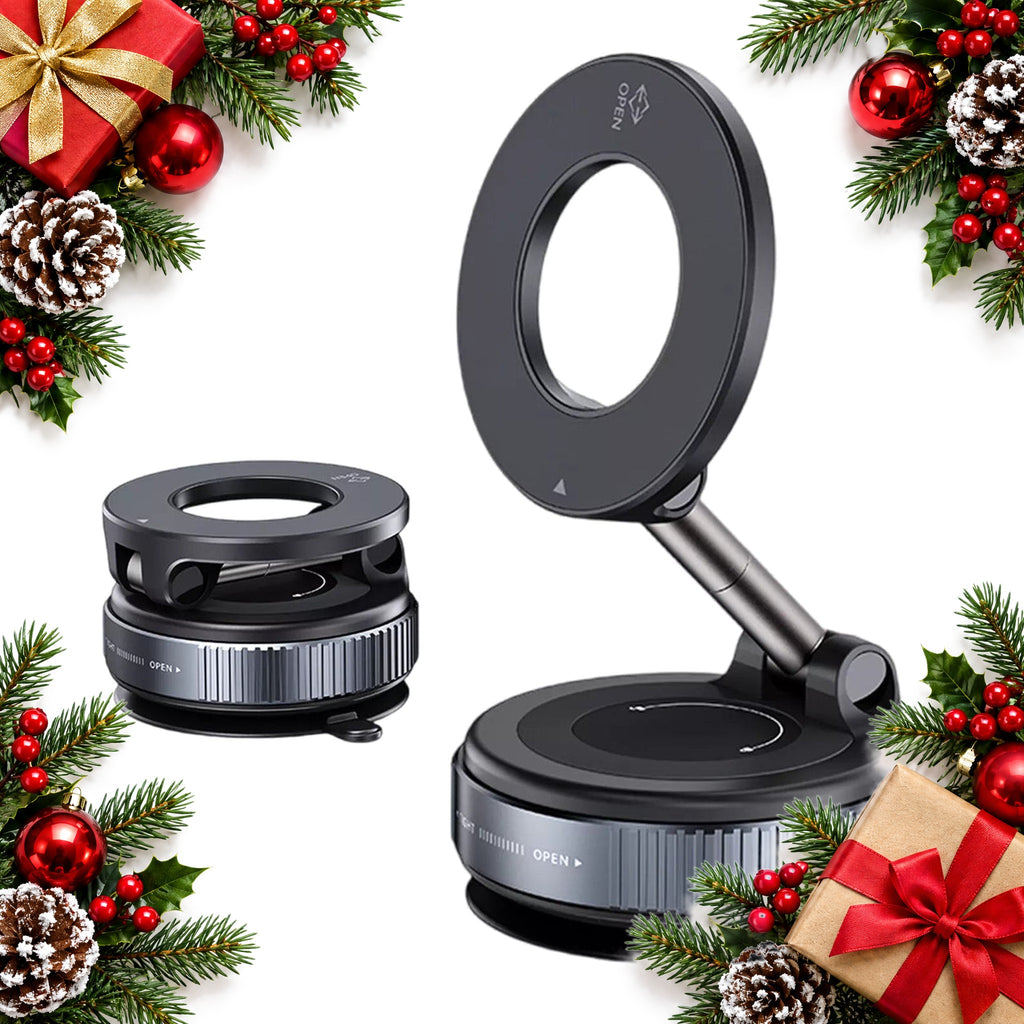 magnetic vacuum suction phone holder car dashboard desk mount — Christmas stocking filler gift