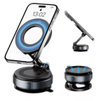 Magnetic Vacuum Suction Phone Holder – Car Dashboard & Desk Mount