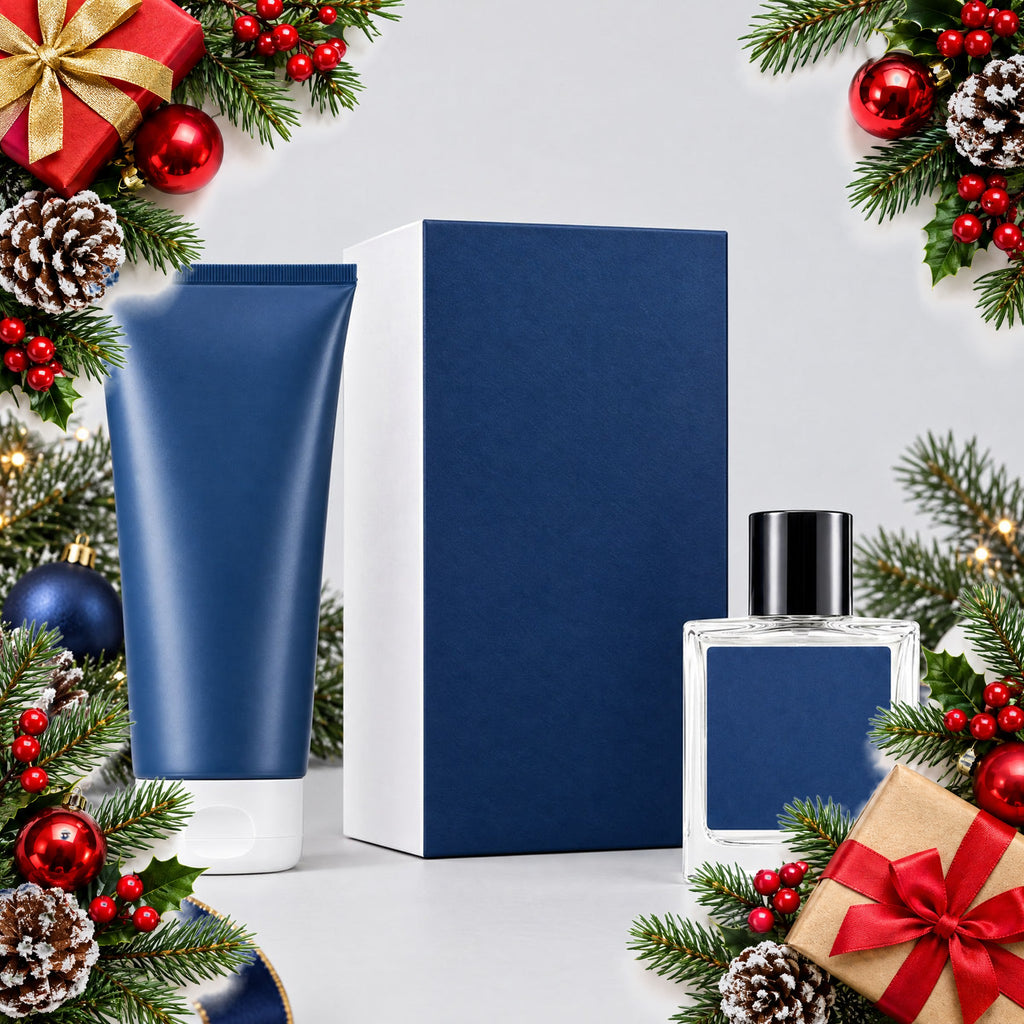 mens eau de toilette and shower gel gift set woody or fresh — Christmas stocking filler gift