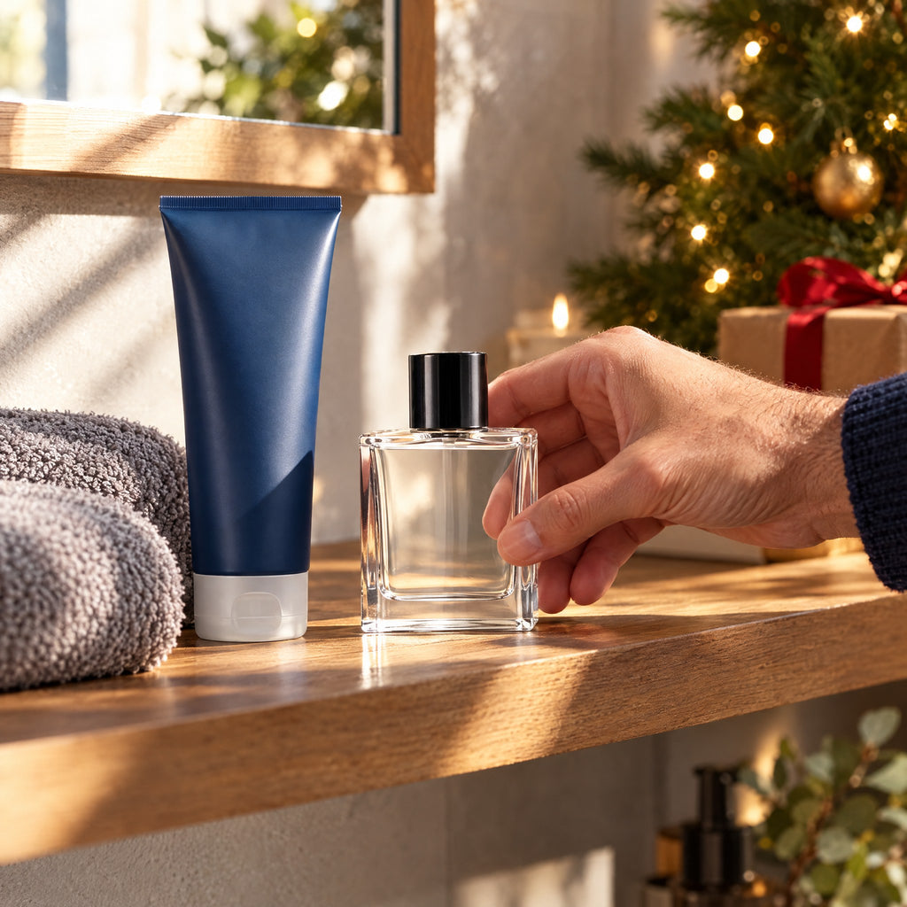 Men's Eau de Toilette and Shower Gel Gift Set, Woody or Fresh