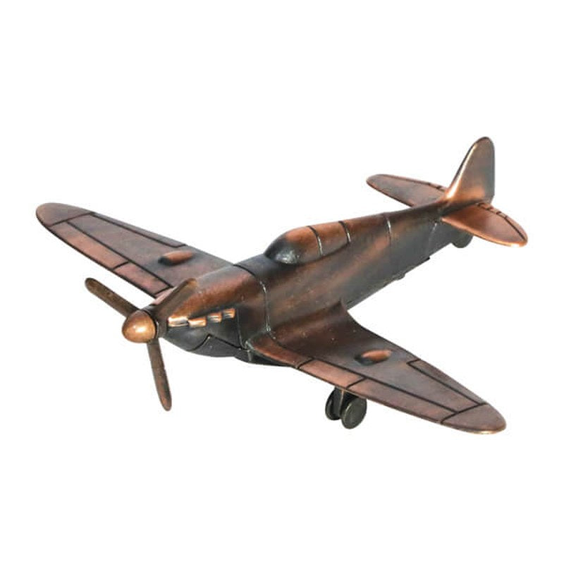 Metal Aircraft Pencil Sharpener, Antique Bronze Desk Model Gift