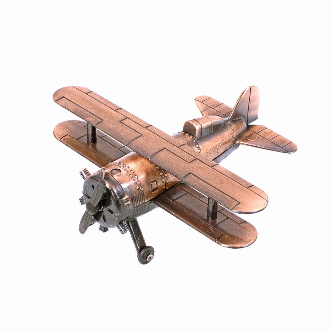 Metal Aircraft Pencil Sharpener, Antique Bronze Desk Model Gift