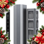mini electric precision screwdriver set with magnetic bits and case — Christmas stocking filler gift