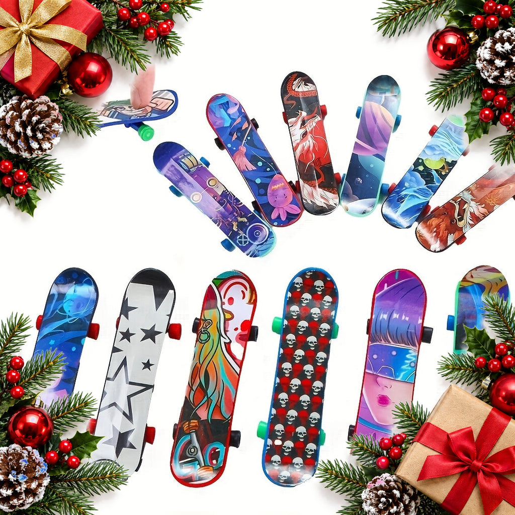 mini finger skateboards party bag pack of 12 or 24 — Christmas stocking filler gift