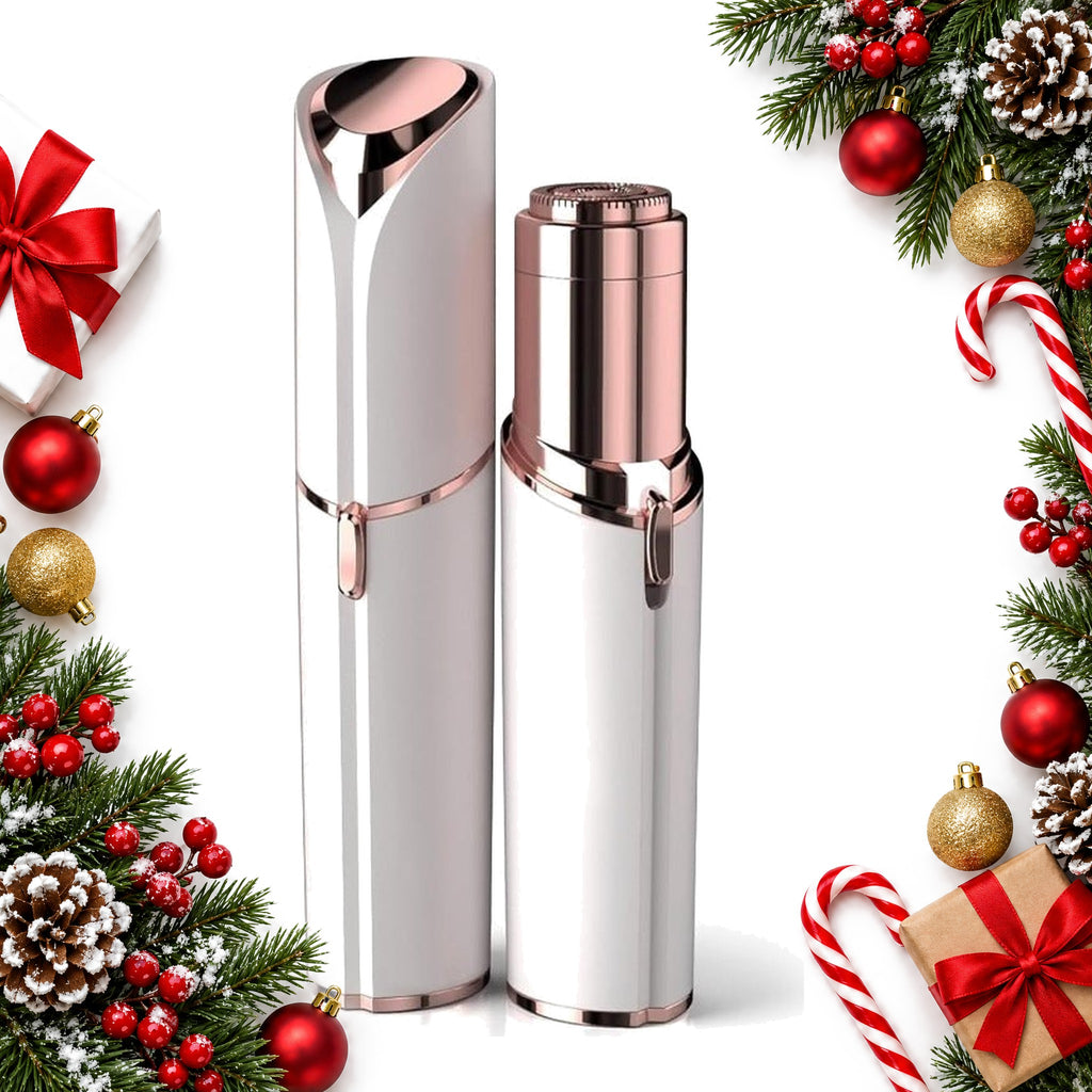mini lipstick style facial hair remover with led light — Christmas stocking filler gift
