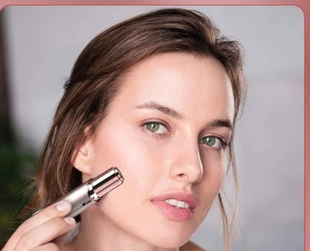 Mini Lipstick-Style Facial Hair Remover with LED Light