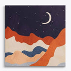 Mini Paint-by-Numbers Canvas Kit with Paints and Brushes