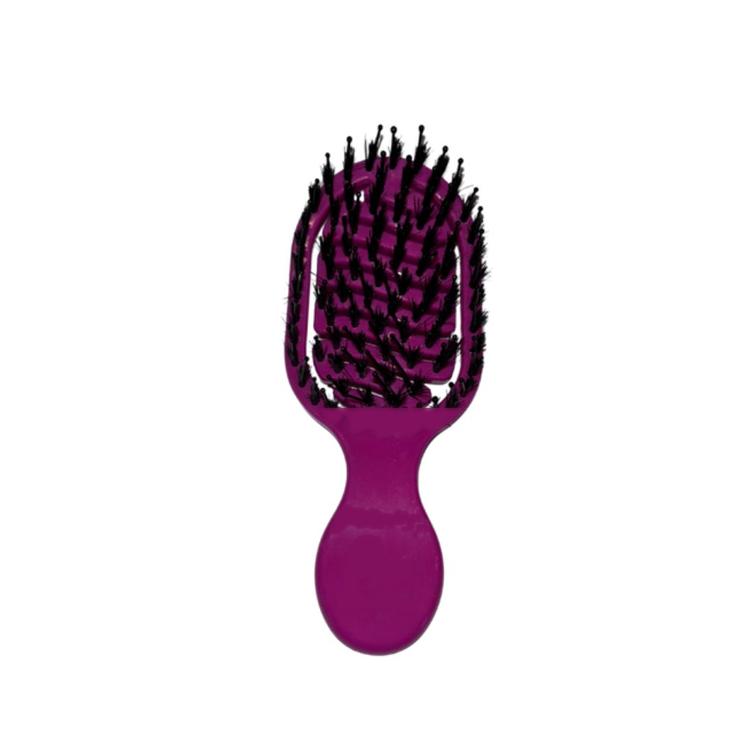 Mini Pocket Detangling Hair Brush – Boar & Nylon Bristles
