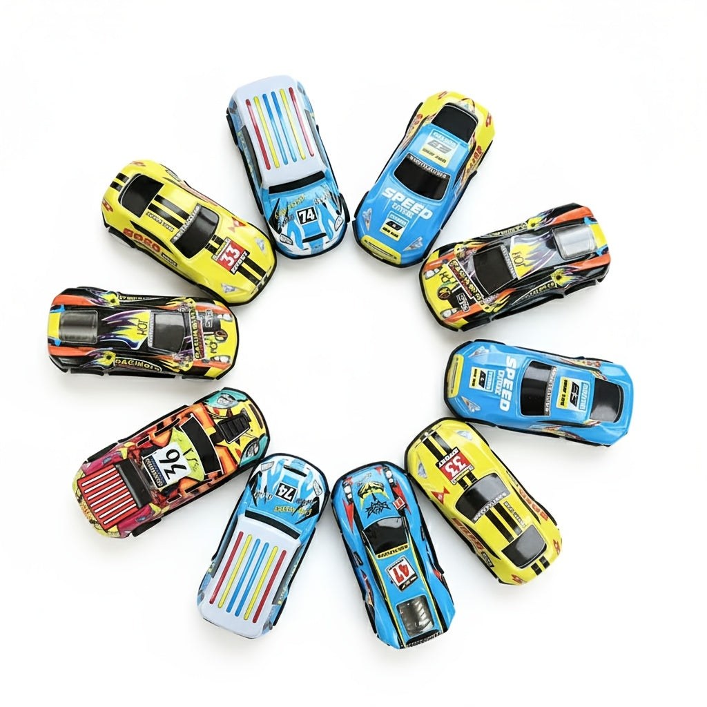 Mini Pull-Back Toy Cars Pack of 16 – Colourful Stocking Fillers
