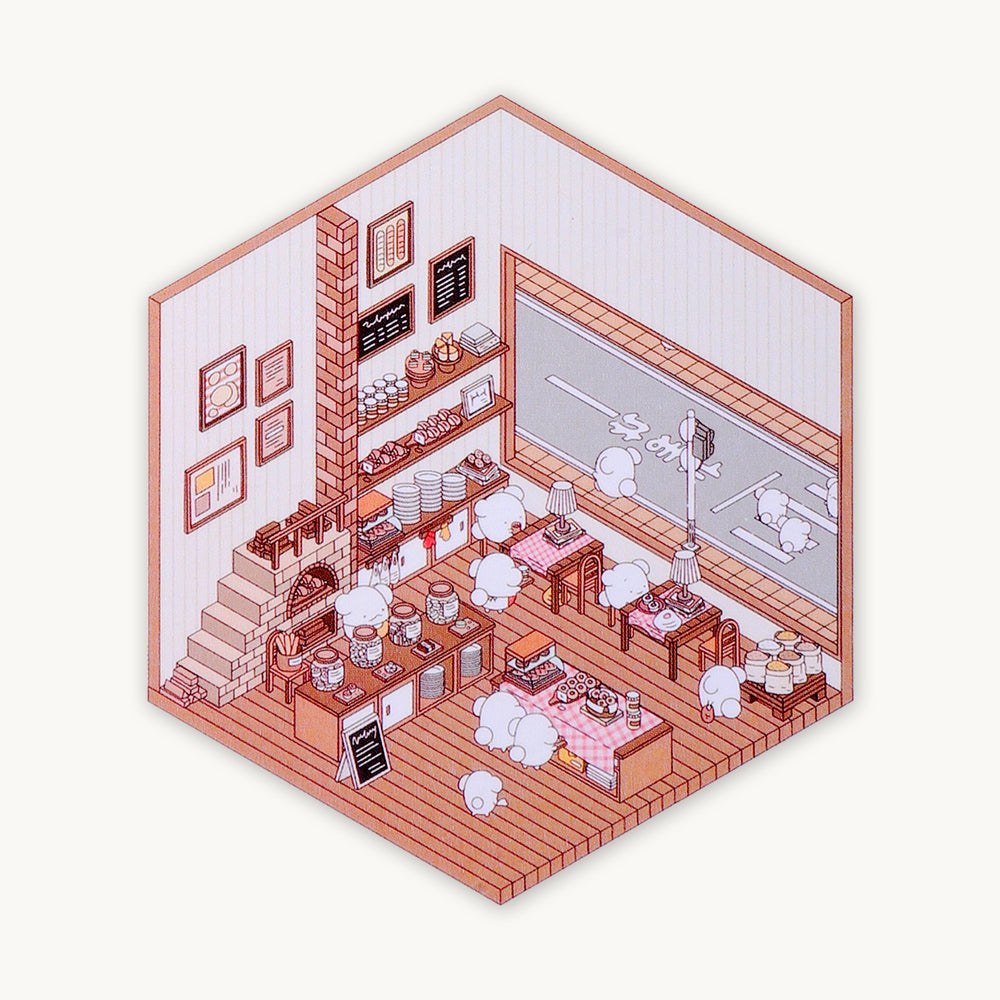 Miniature Sticker Scene Kit with Tweezers, Calming Craft Gift