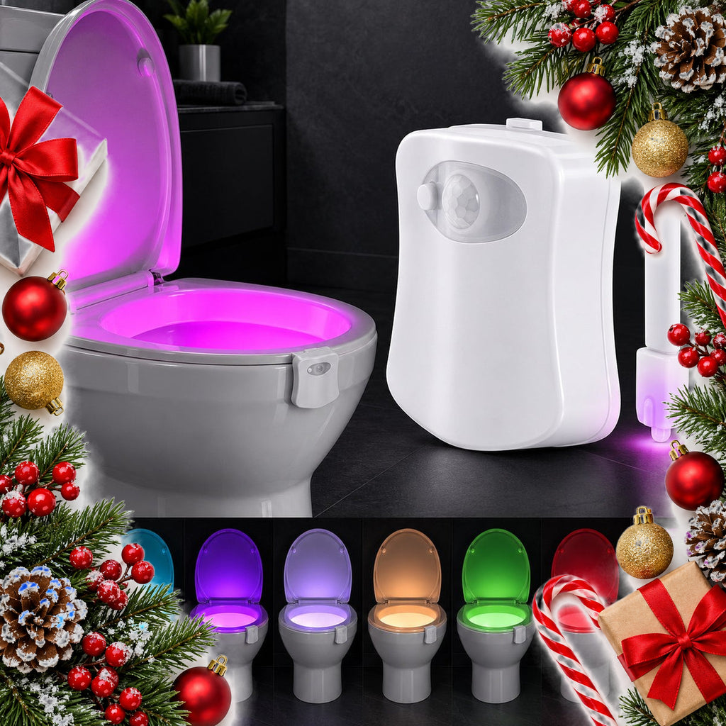 motion sensor toilet night light colour changing led — Christmas stocking filler gift