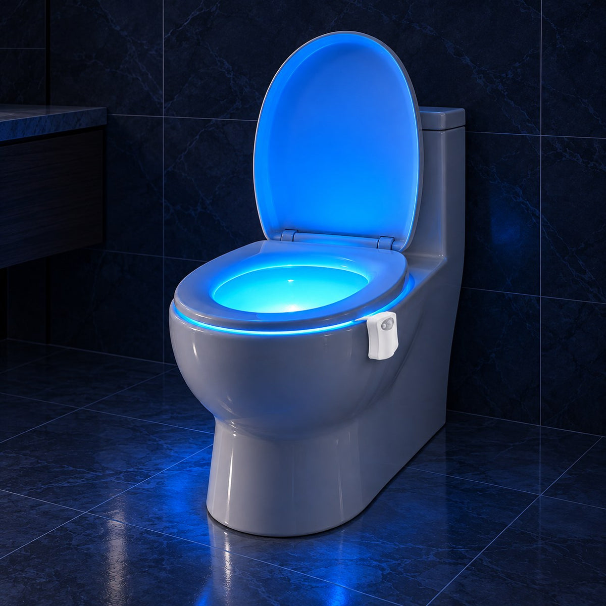 Motion Sensor Toilet Night Light with Colour-Changing LED