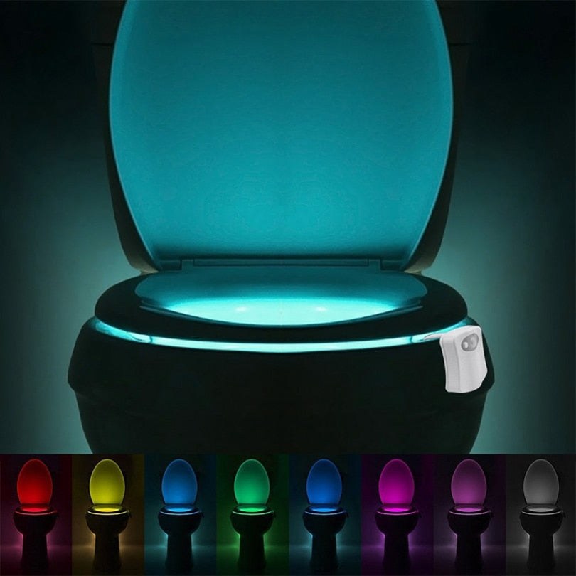 Motion Sensor Toilet Night Light with Colour-Changing LED