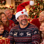 Moving Santa Hat with Push Button, Swaying Tip Christmas Party Gift