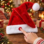 Moving Santa Hat with Push Button, Swaying Tip Christmas Party Gift