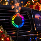 Music-Sync LED Car Vent Light with Aroma Diffuser