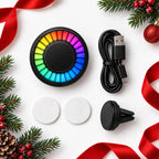 Music-Sync LED Car Vent Light with Aroma Diffuser