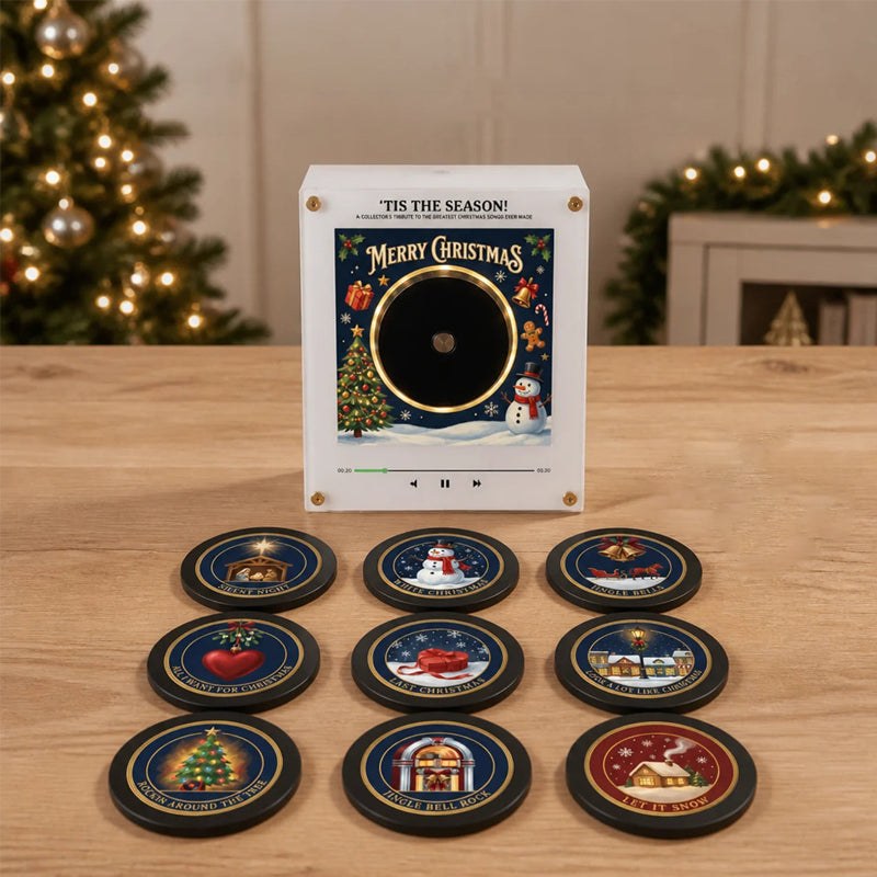 Musical Christmas Fridge Magnet – Tap to Play 9 Classic Carols