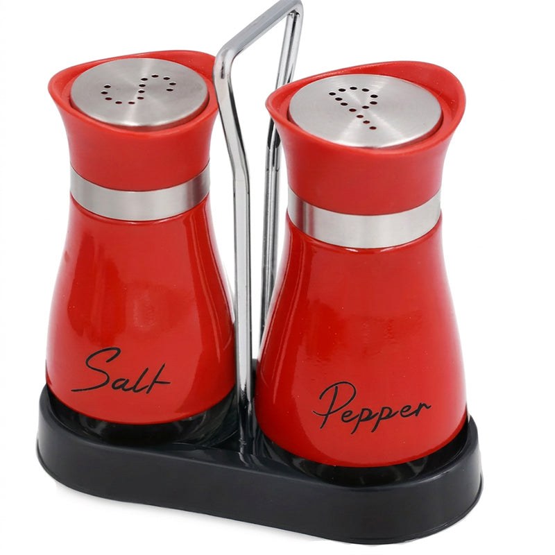 Penguin-Shaped Salt and Pepper Shaker Set with Caddy Stand