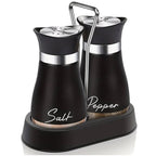 Penguin-Shaped Salt and Pepper Shaker Set with Caddy Stand