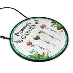 Personalised Birth Flower Glass Suncatcher – Family Garden Window Gift