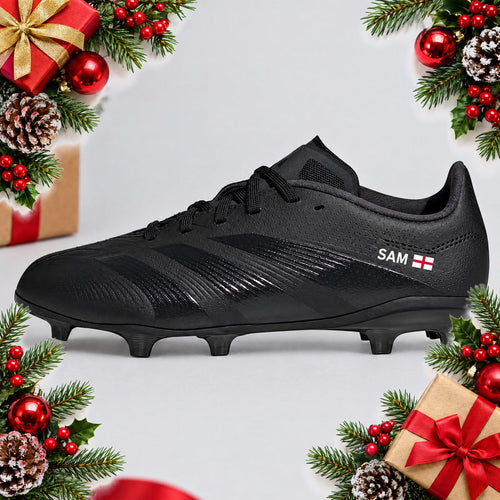 personalised football boot name and flag transfer kit — Christmas stocking filler gift