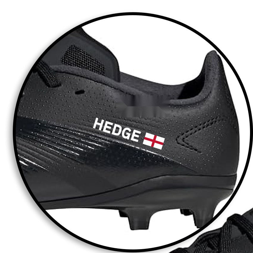 Personalised Football Boot Name and Flag Transfer Kit
