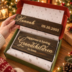 Personalised Grandkids Hanging Wooden Sign with Names and Dates