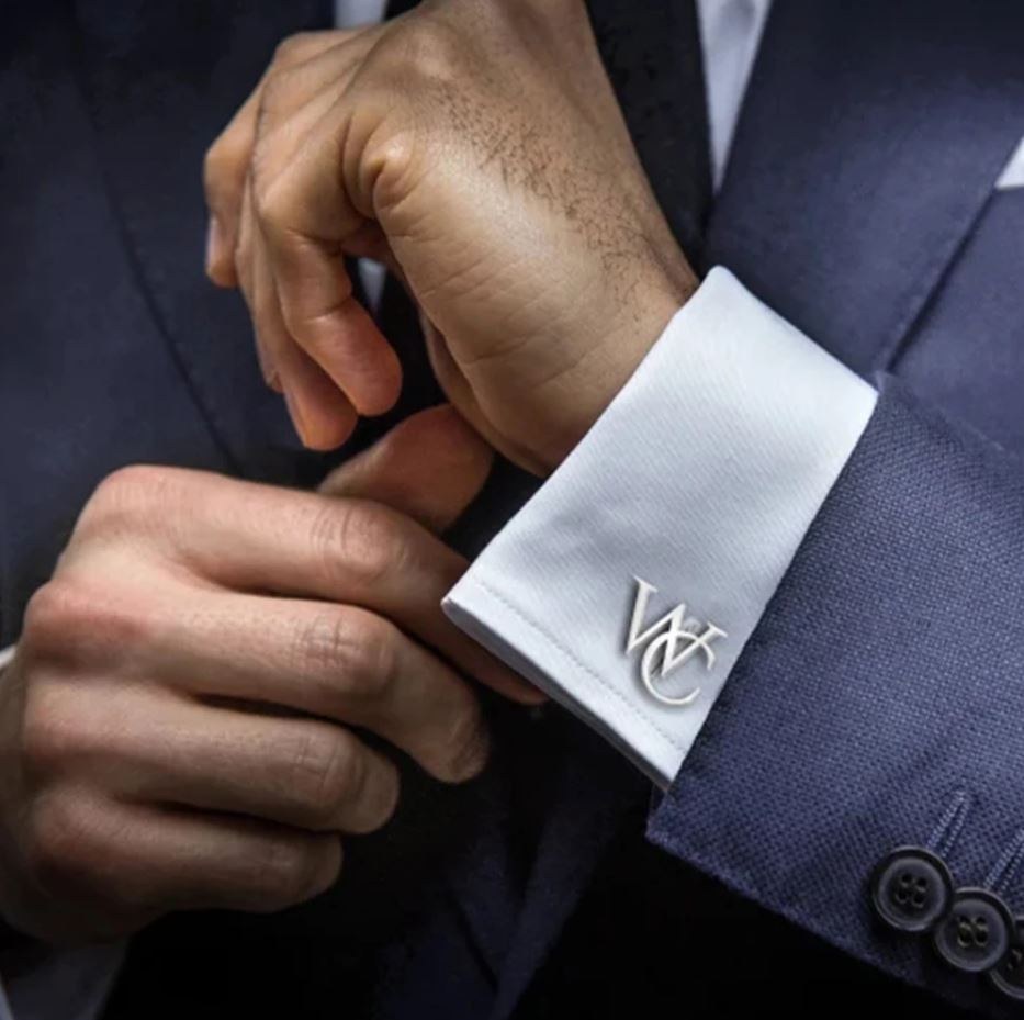 Personalised Initial Cufflinks in Stainless Steel, Gift for Him
