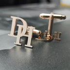 Personalised Initial Cufflinks in Stainless Steel, Gift for Him