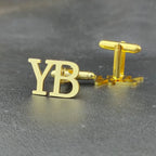 Personalised Initial Cufflinks in Stainless Steel, Gift for Him